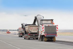 Fresadora Wirtgen en aeropuerto Francfort