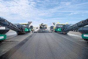 Una Wirtgen en el aeropuerto de Francfort