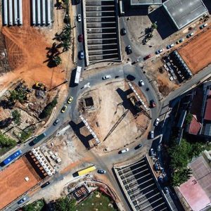 Obra vial en Paraguay