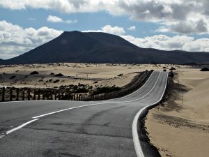 Estado del asfalto de una carretera